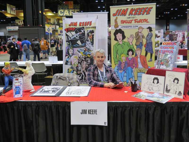 Me looking all serious at my table in Artist Alley.