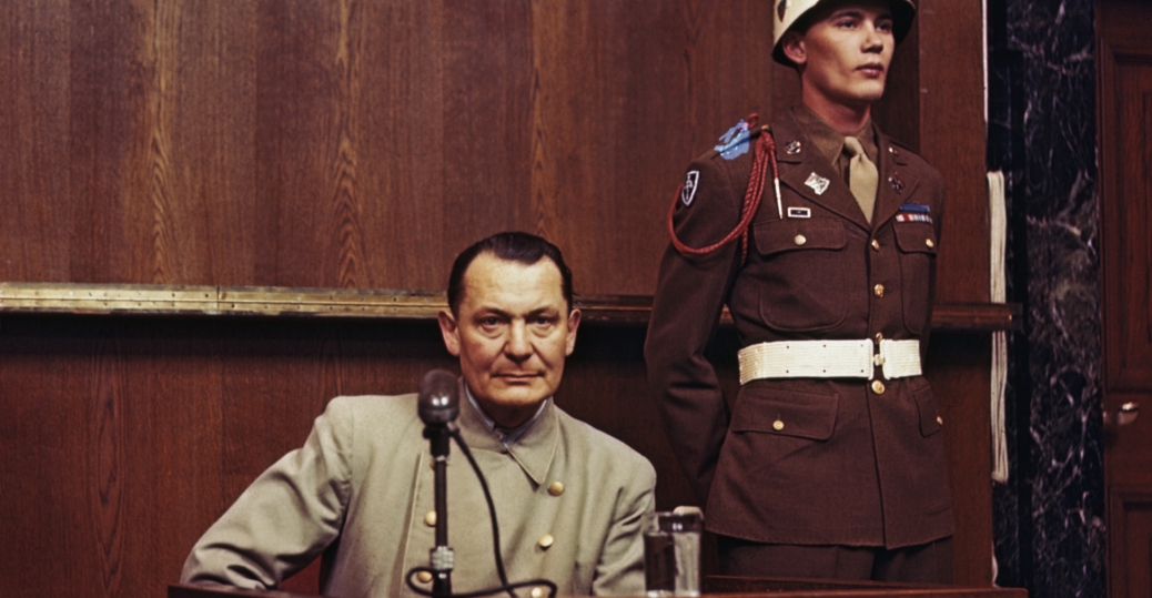 Hermann Goering at the Nuremberg Trials - 1946