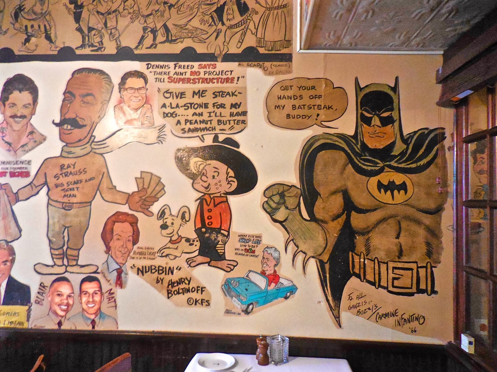 The Palm Restaurant's Wall of Cartoons – Gone. – Jim Keefe The Palm Restaurant's Wall of Cartoons – Gone. – Jim Keefe